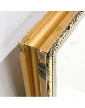 Grand Miroir Cadre Mouluré Biseauté et Carré