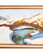 Oil on Panel Bridge Scene Signed GIRAULT
