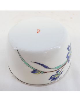 Coupelle en Porcelaine Chantilly avec Bague en Argent