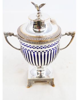 19th Century Silver Plated Mustard Pot