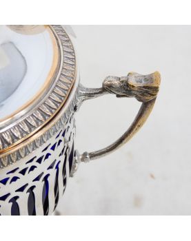 19th Century Silver Plated Mustard Pot