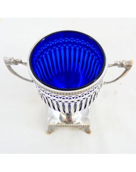 19th Century Silver Plated Mustard Pot