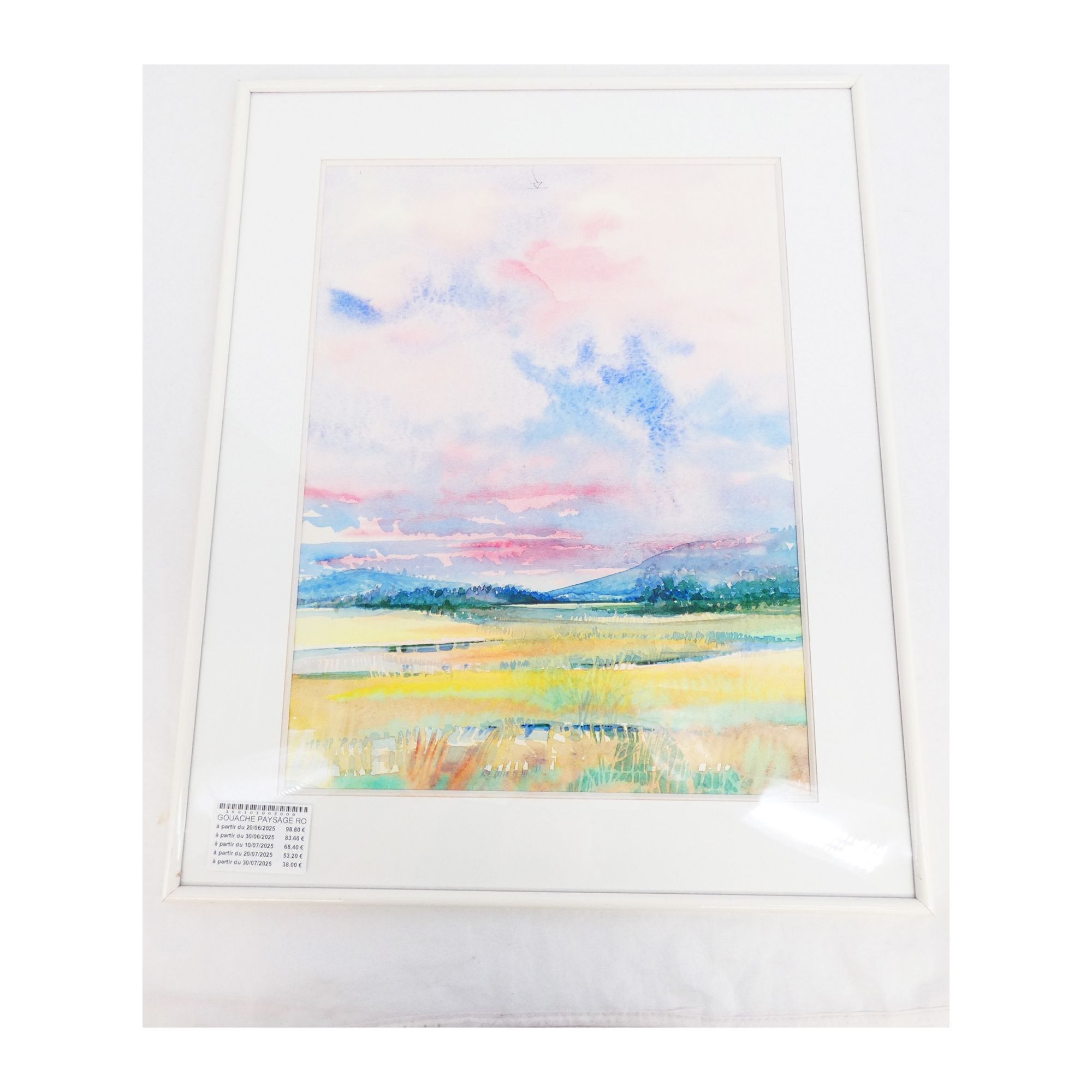 Gouache Romanian Landscape Bucharest Gouache Romanian Landscape Bucharest