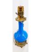 Corps de Lampe à Pétrole Opaline Bleue