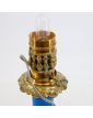 Blue Opaline Kerosene Lamp Body