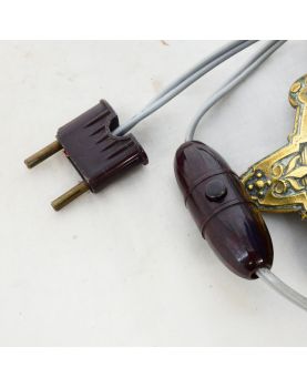 Corps de Lampe à Pétrole Opaline Bleue