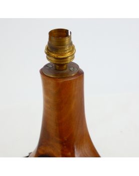 Lampe de Bureau en Bois D.OLIVIER Estampillée Richard LECOMPTE