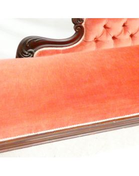 Méridienne Tapissé Rose