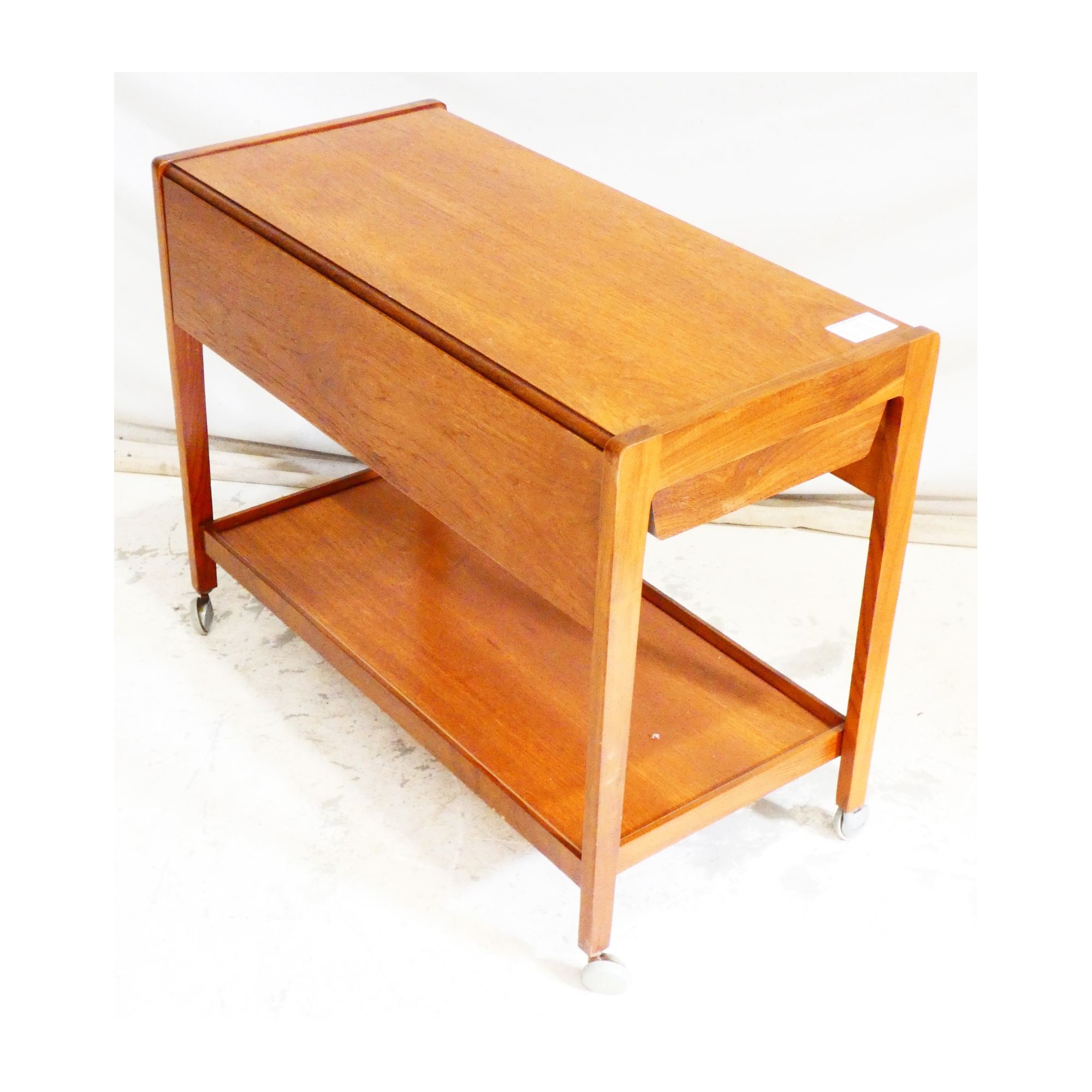Gateleg 1 Drawer Scandinavian Style Serving Trolley Gateleg 1 Drawer Scandinavian Style Serving Trolley