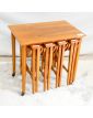 Desserte avec 4 Petites Table Gateleg Style Scandinave