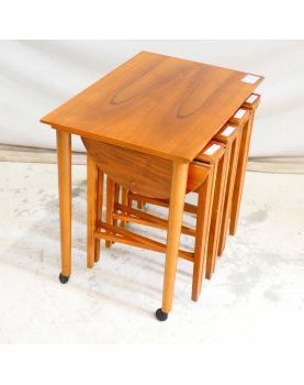 Desserte avec 4 Petites Table Gateleg Style Scandinave