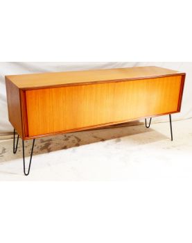 GPLAN Sideboard with 2 Sliding Doors and Metal Legs