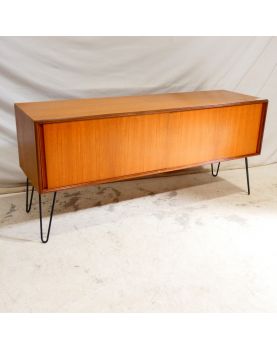 GPLAN Sideboard with 2 Sliding Doors and Metal Legs