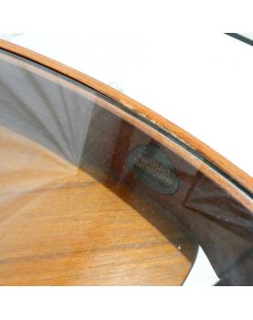 NATHAN Table Basse Ronde Dessus Verre et 3 Tables Gigognes