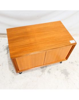 GPLAN Meuble Bas 2 Portes Coulissantes avec Pieds en Métal