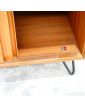 GPLAN Meuble Bas 2 Portes Coulissantes avec Pieds en Métal