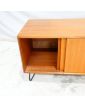 GPLAN Meuble Bas 2 Portes Coulissantes avec Pieds en Métal