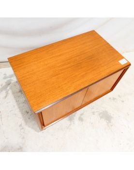 GPLAN Meuble Bas 2 Portes Coulissantes avec Pieds Métal