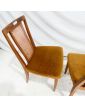 GPLAN Série de 4 Chaises Assise Kaki Dossiers Cannage
