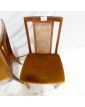 GPLAN Série de 4 Chaises Assise Kaki Dossiers Cannage