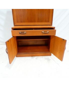 GPLAN Bookcase 2 Doors 1 Drawer 1 Drop Leaf