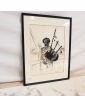 Joueur de Cornemuse à l’Encre Diluée Signé Lh. LEMIRRE