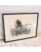 Tank Wreck at Colleville Signed Lh. LEMIRRE