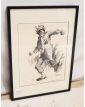 American Soldier Omaha in Diluted Ink Signed Lh. LEMIRRE
