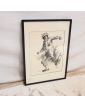American Soldier Omaha in Diluted Ink Signed Lh. LEMIRRE