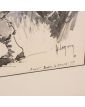 American Soldier Omaha in Diluted Ink Signed Lh. LEMIRRE
