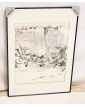 The Wall of Omaha in Diluted Ink Signed Lh. LEMIRRE