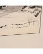 Le Mur d’Omaha à l’Encre Diluée Signé Lh. LEMIRRE