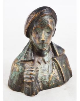 Miniature Bronze Bust