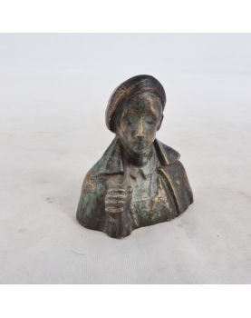 Miniature Bronze Bust