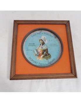 Ancien Petit Cadre Publicitaire Isigny