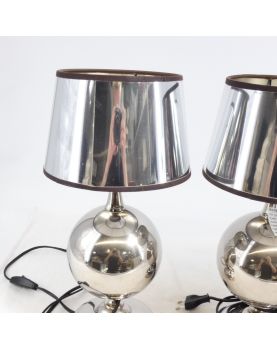 Paire de Lampes Design Années 70 par Ph. BARBIER
