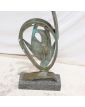 Sculpture Moderne en Bronze Représentation Équin sur Socle Marbre
