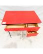 Petit Bureau Rouge avec 3 Tiroirs