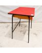 Petit Bureau Rouge avec 3 Tiroirs