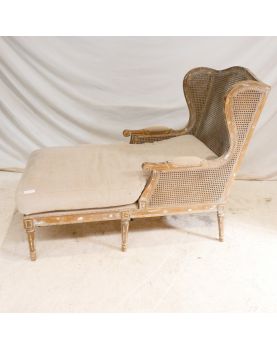 Méridienne Cannée Style Louis XVI