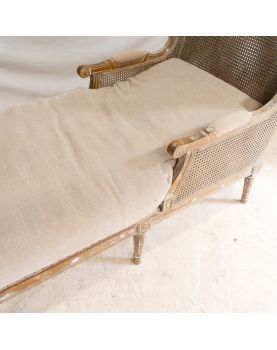 Méridienne Cannée Style Louis XVI