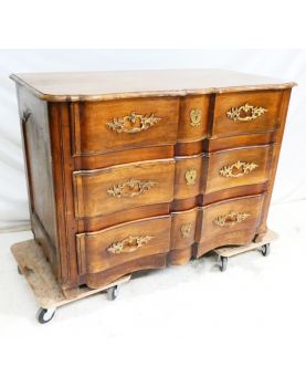 Commode XVIIIe Siècle en Noyer avec 3 Tiroirs
