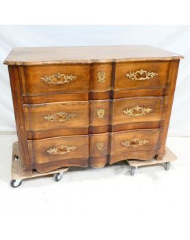 Commode XVIIIe Siècle en Noyer avec 3 Tiroirs