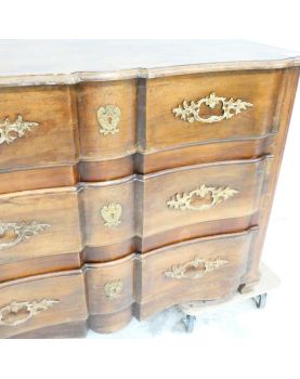 Commode XVIIIe Siècle en Noyer avec 3 Tiroirs