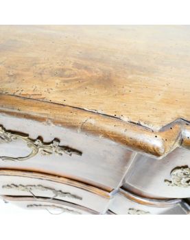 Commode XVIIIe Siècle en Noyer avec 3 Tiroirs