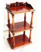 Small 3-Tier Exotic Wood Shelf