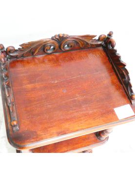 Petite Etagère en Bois Exotique 3 Niveaux