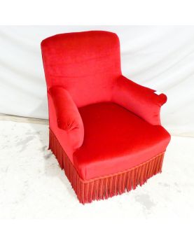 Chauffeuse Tapissée Rouge