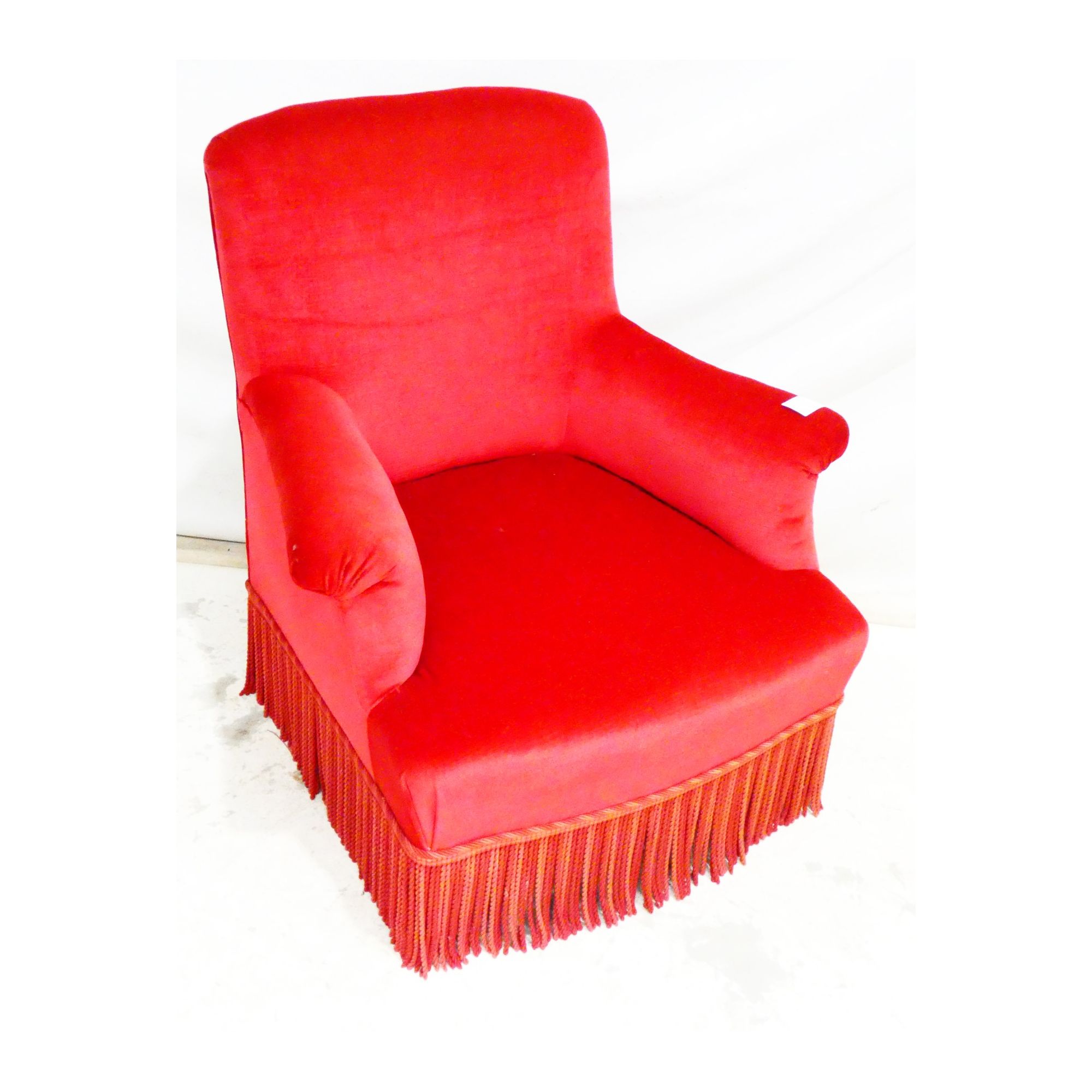 Chauffeuse Tapissée Rouge Chauffeuse Tapissée Rouge