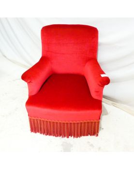 Chauffeuse Tapissée Rouge